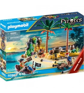 PLAYMOBIL 70962 Insula comorilor piraților cu jucărie de construcție cu schelet