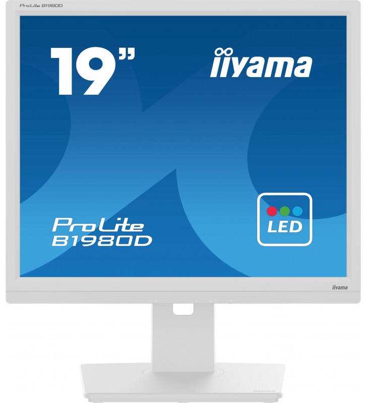 iiyama ProLite B1980D-W5 monitoare LCD 48,3 cm (19") 1280 x 1024 Pixel SXGA Alb