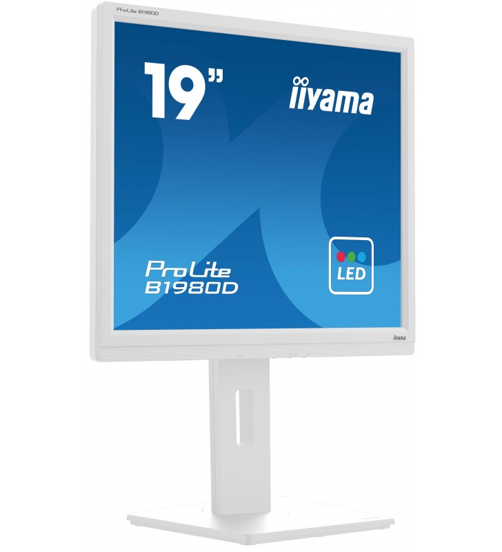 iiyama ProLite B1980D-W5 monitoare LCD 48,3 cm (19") 1280 x 1024 Pixel SXGA Alb