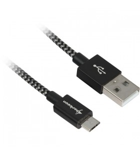 Cablu Sharkoon USB 2.0, USB-A tată Micro-USB tată