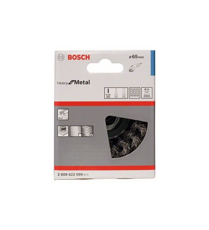 Bosch 2 608 622 099 perie rotativă de sârmă Perie oală 6,5 cm