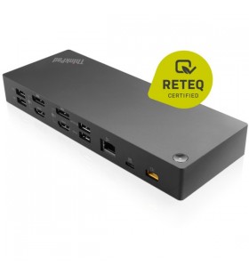 Lenovo ThinkPad Hybrid USB-C Dock cu USB A Stație de andocare recondiționată (negru)