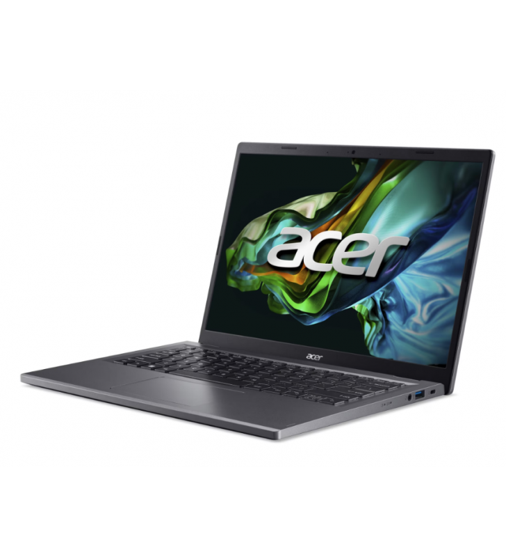Laptop Acer Aspire 5 A514-56 cu procesor Intel® Core™ i5-1335U pana la 4.6 GHz, 14", WUXGA, IPS, 16GB DDR5, 1TB SSD, Intel® UHD Graphics, No OS, Iron