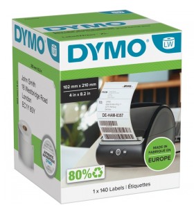 Dymo LabelWriter Etichete de expediere DHL ORIGINALE 102x210mm, 1 rola cu 140 de etichete (adeziv permanent, 2166659)