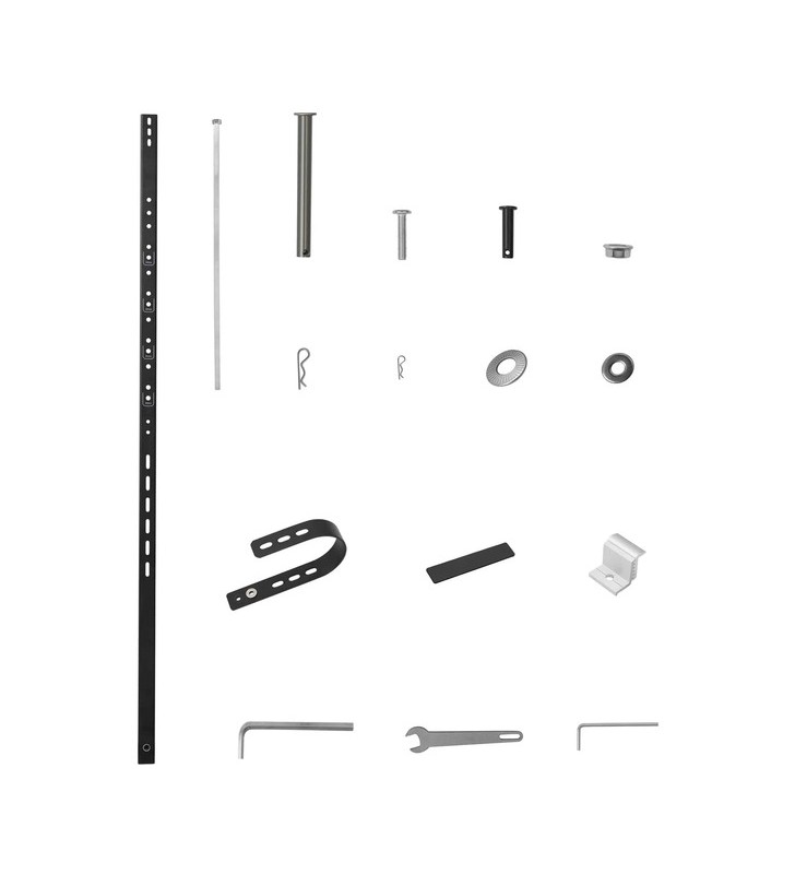 Kit cârlige pentru balcon ECOFLOW , suport (negru, pentru centrale electrice de balcon)