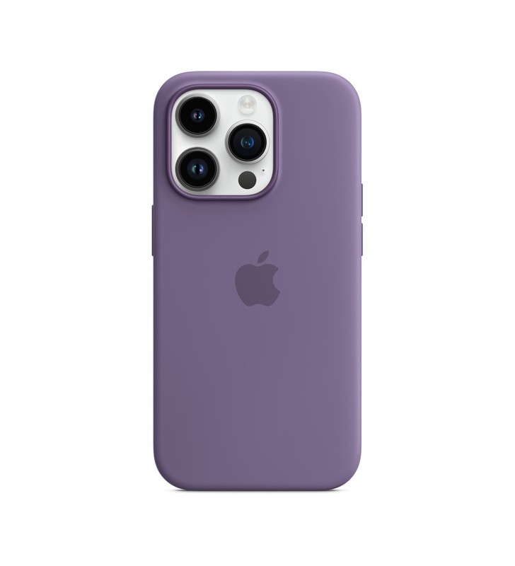 Husă din silicon Apple cu MagSafe, husă pentru telefon mobil (violet deschis, iris, iPhone 14 Pro)