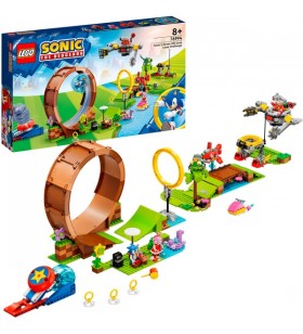 Jucărie de construcție LEGO 76994 Sonic the Hedgehog, zona de deal verde a lui Sonic