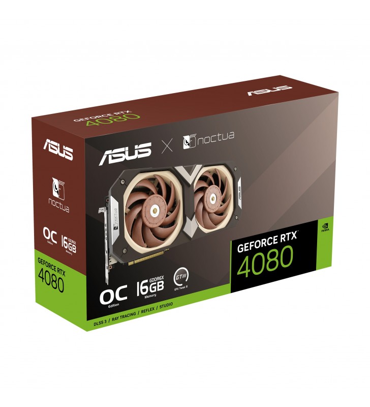 ASUS RTX4080-O16G-NOCTUA NVIDIA GeForce RTX 4080 16 Giga Bites GDDR6X