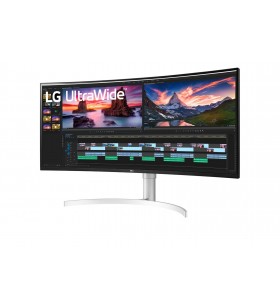 LG 38WN95CP-W monitoare LCD 96,5 cm (38") 3840 x 1600 Pixel Quad HD+ QLED Alb