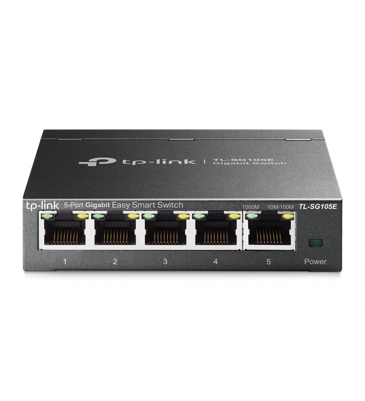 Tp-link tl-sg105e switch-uri l2 gigabit ethernet (10/100/1000) negru