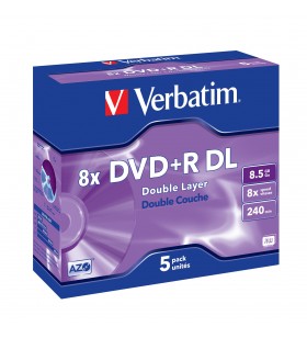 Verbatim 43541 dvd-uri blank 8,5 giga bites dvd+r dl 5 buc.
