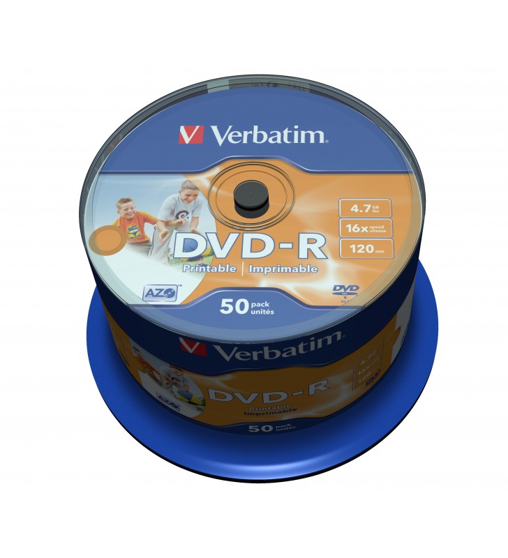 Verbatim 43533 dvd-uri blank 4,7 giga bites dvd-r 50 buc.