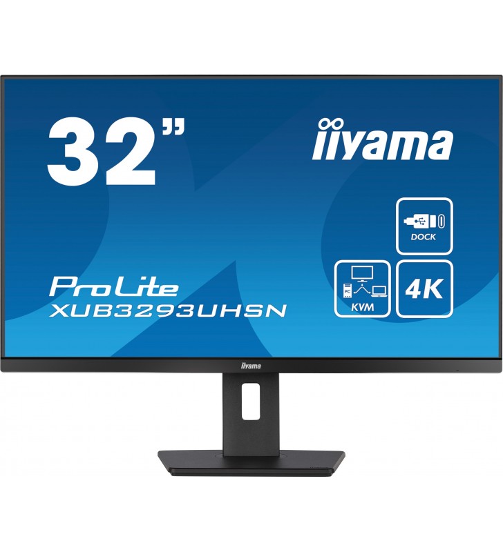 iiyama ProLite XUB3293UHSN-B5 monitoare LCD 80 cm (31.5") 3840 x 2160 Pixel 4K Ultra HD Negru