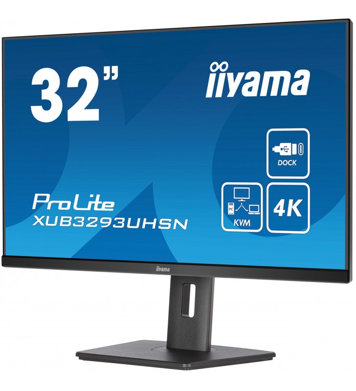 iiyama ProLite XUB3293UHSN-B5 monitoare LCD 80 cm (31.5") 3840 x 2160 Pixel 4K Ultra HD Negru