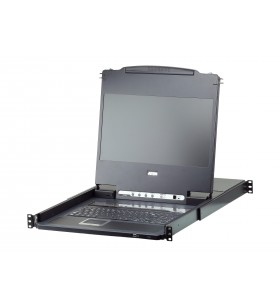 ATEN CL6708MW switch-uri pentru tastatură, mouse și monitor (KVM) Raft pentru montat echipamente Negru