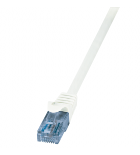 Logilink cp3021u logilink - patch cable cat.6a 10ge home u/utp econline white 0,50m