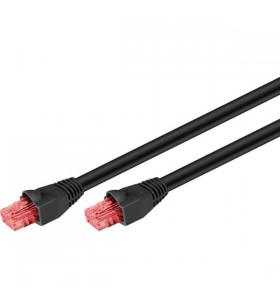 Cablu de corelare pentru exterior CAT.6 goobay U/UTP (negru, 50 de metri)