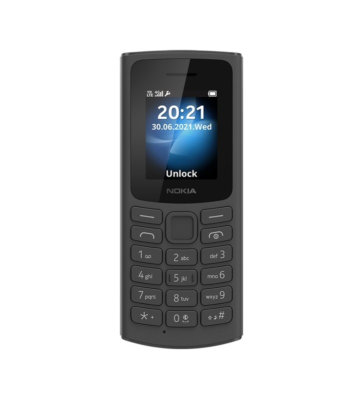 Nokia 105 4G (2022), telefon mobil (Negru, SIM dublu)