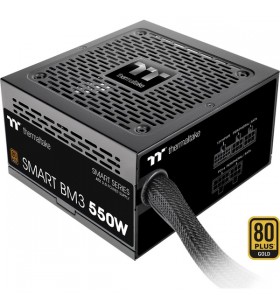 Thermaltake SMART BM3 550W, sursa PC (negru, 1x 12VHPWR, 2x PCIe, management cablu, 550 wați)