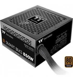 Thermaltake SMART BM3 850W, sursa PC (negru, 1x 12VHPWR, 4x PCIe, management cablu, 850 wați)