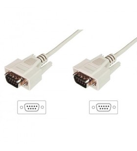 Asm ak-610107-020-e assmann rs232 connection cable dsub9 m (plug)/dsub9 m (plug) 2m beige
