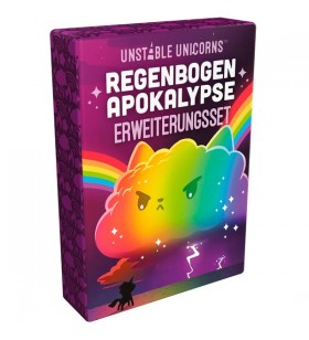 Asmodee Unstable Unicorns - Joc de cărți pentru set de expansiune Rainbow Apocalypse