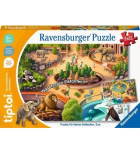 Ravensburger tiptoi 00138 puzzle-uri Puzzle (cu imagine) fierăstrău 12 buc. Desene animate