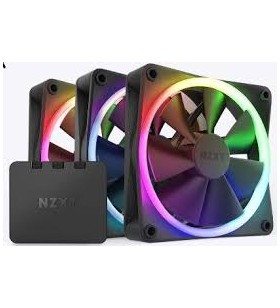 NZXT F120 RGB Core Triple Pack 120x120x26, ventilator carcasă (negru, pachet de 3, inclusiv controler RGB)