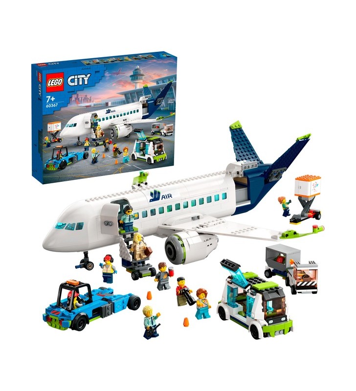 Jucărie de construcție LEGO 60367 City Avion de linie