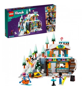 Jucărie de construcție LEGO Friends 41756 Pârtia de schi și cafenea