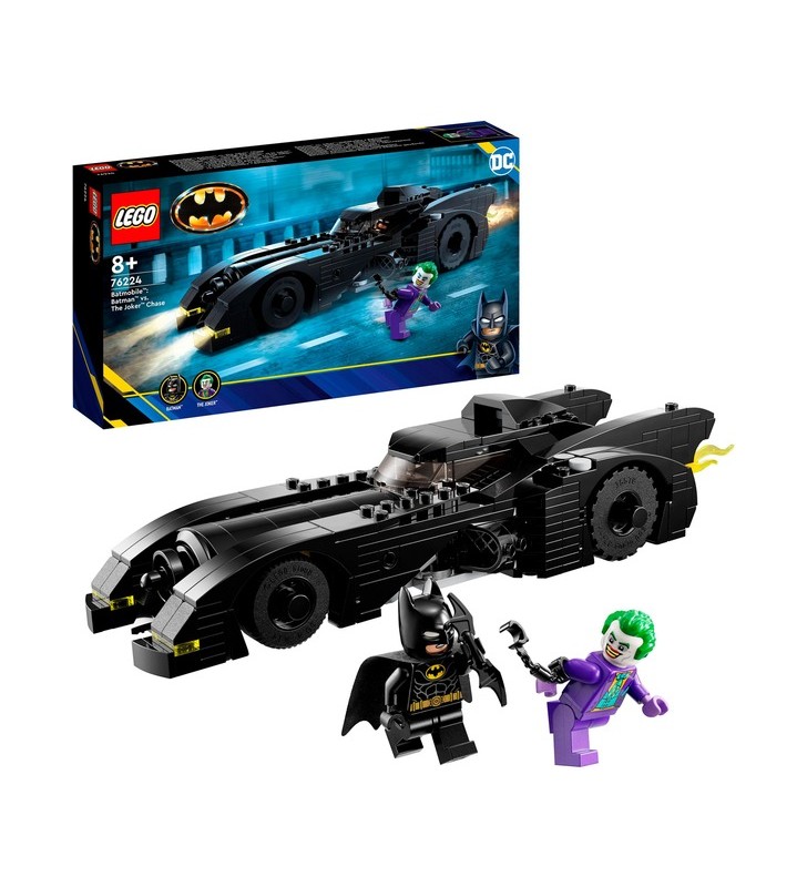 LEGO 76224 DC Super Heroes - Batmobil: Batman urmărește jucăria de construcție Joker