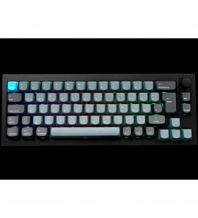 Keychron Q2 Pro, tastatură pentru jocuri (negru/albastru-gri, aspect DE, Keychron K Pro Red, hot-swap, cadru din aluminiu, RGB)