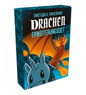 Asmodee Unstable Unicorns - Set de expansiune Dragon, joc de cărți