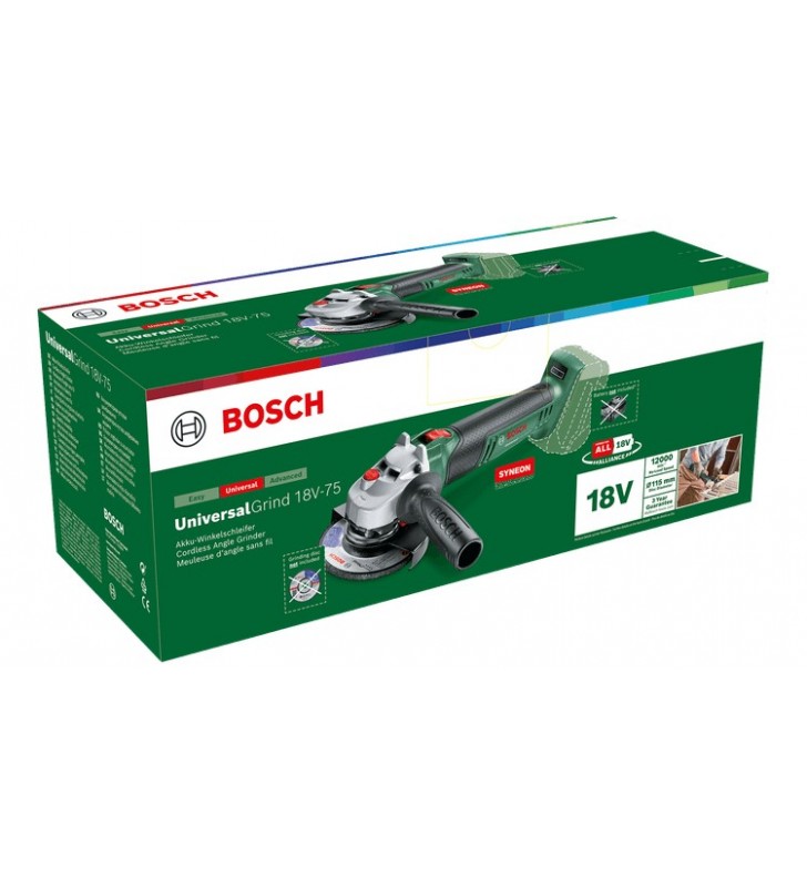 Bosch Universal Grind 18V-75 polizoare unghiulare 11,5 cm 12000 RPM 1,7 kilograme