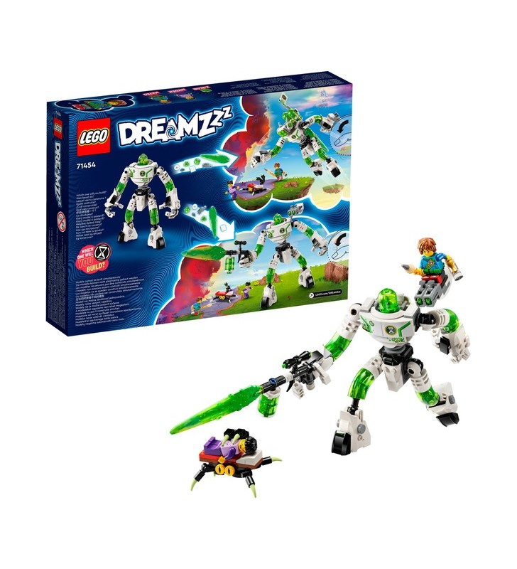 Jucărie de construcție LEGO 71454 DREAMZzz Mateo și robot Z-Blob
