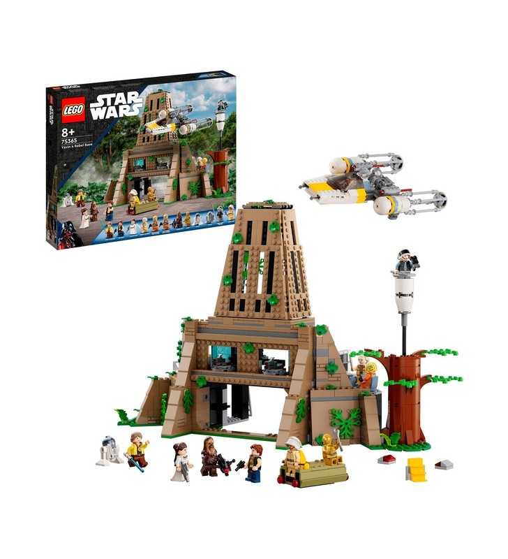 Baza rebelă LEGO 75365 Star Wars pe jucărie de construcție Yavin 4