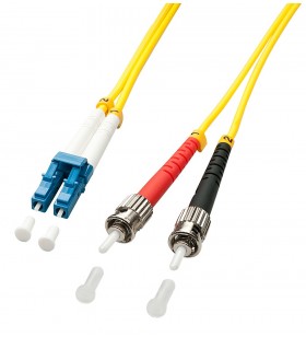 Lindy 2m LC/ST cabluri din fibră optică Multicolor, Galben