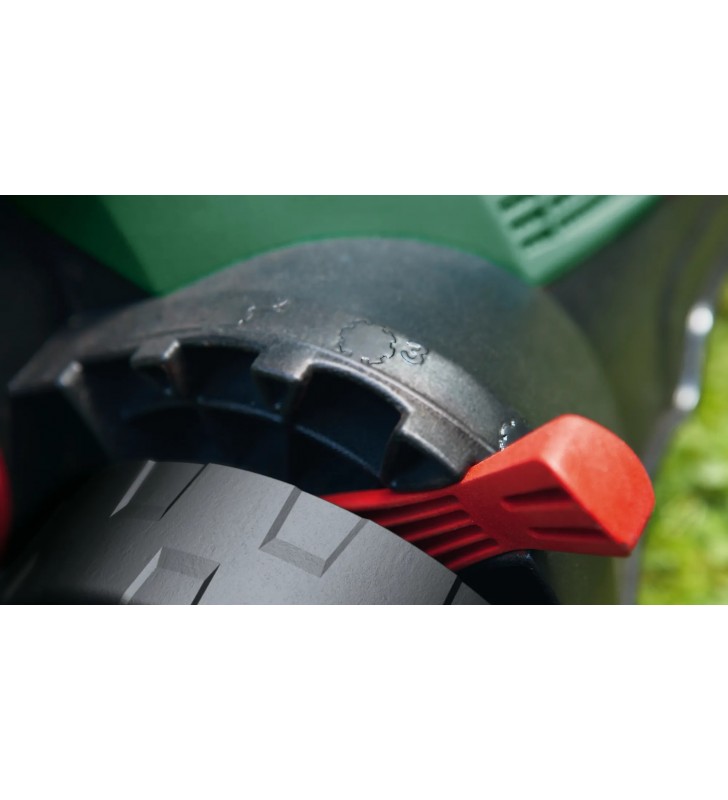 Bosch Universal Verticut 1100 mașini de tuns iarba Mașină electrică de tuns gazonul prin impingere AC Verde