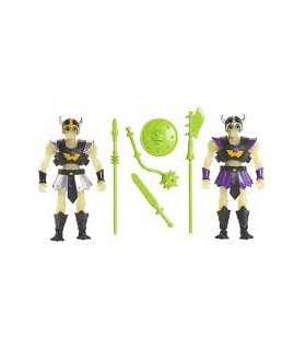 Pachet de 2 figurine de acțiune Mattel Masters of the Universe Origins: mini figurină Skeleton Warriors (14 cm, 2 figuri)
