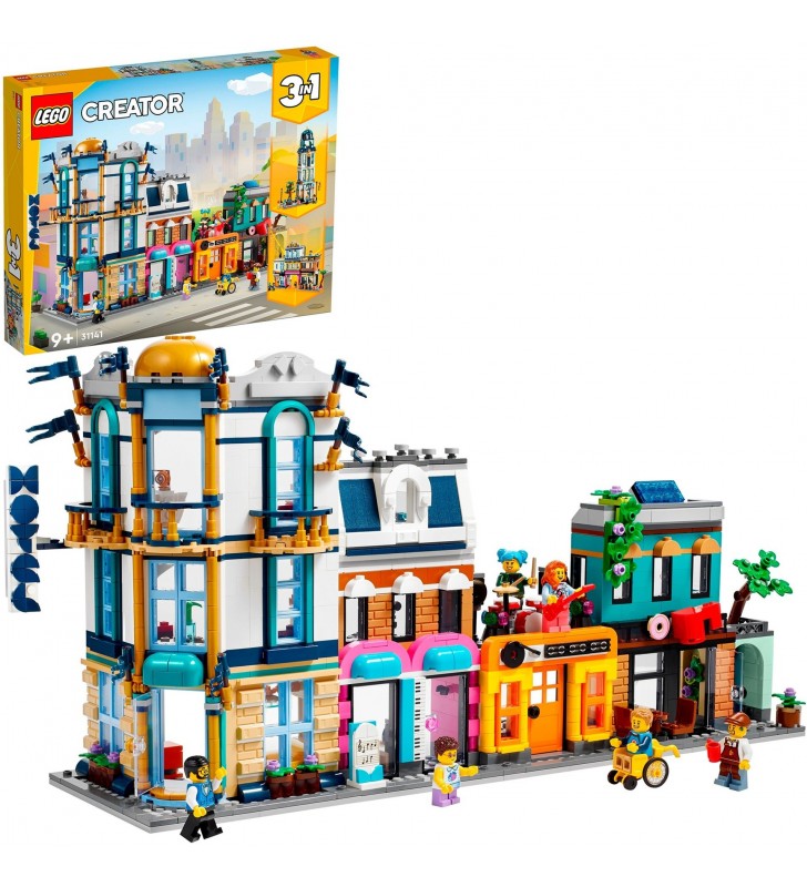 Jucărie de construcție a străzii principale LEGO 31141 Creator 3 în 1
