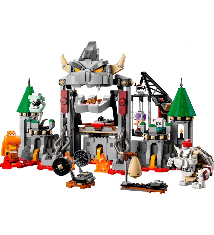 Set de expansiune LEGO 71423 Super Mario Bone Bowser Fortress Strike, jucărie de construcție
