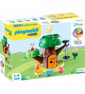 PLAYMOBIL Disney: Casa în copac a lui Winnie & Piglet, jucărie de construcție