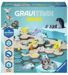 Ravensburger GraviTrax Junior Starter-Set L Ice Pistă pentru bile de sticlă de jucărie