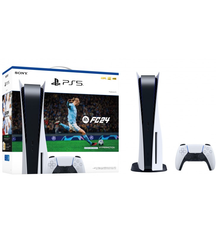 Sony PlayStation 5 – EA Sports FC 24 Bundle 825 Giga Bites Wi-Fi Negru, Alb
