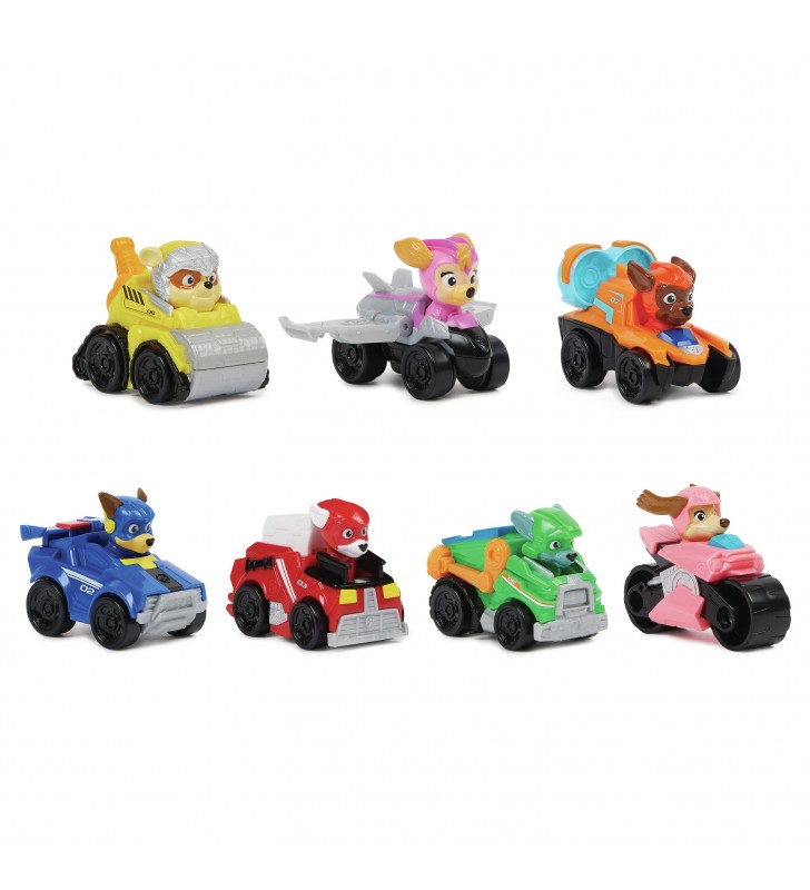 PAW Patrol The Mighty Movie 7-Piece Pup Squad Racers