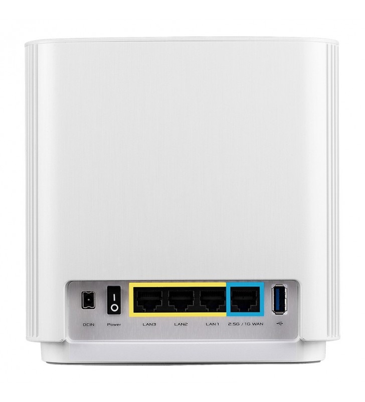 ASUS ZenWiFi AX XT8 (W-2-PK) router wireless Gigabit Ethernet Tri-band (2.4 GHz / 5 GHz / 5 GHz) Alb
