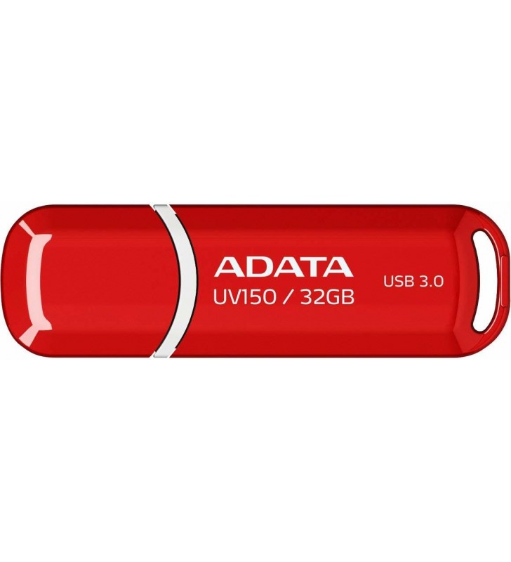 Usb 3.1 adata  32gb, cu capac, red, "auv150-32g-rrd"(include timbru verde 0.01 lei)
