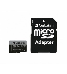 Verbatim 47046 memorii flash 512 Giga Bites MicroSDXC UHS-I Clasa 10