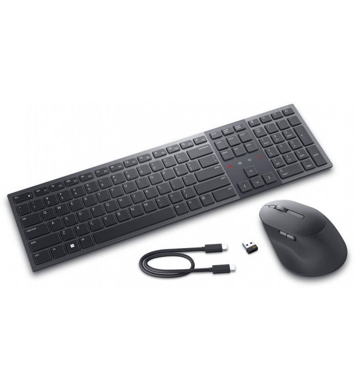 DELL KM900 tastaturi Mouse inclus RF Wireless + Bluetooth QWERTY US Internațional Grafit