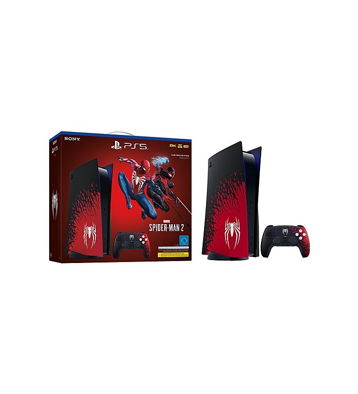 Sony PlayStation 5 - Marvel’s Spider-Man 2 Limited Edition Bundle 825 Giga Bites Wi-Fi Negru, Roşu, Alb